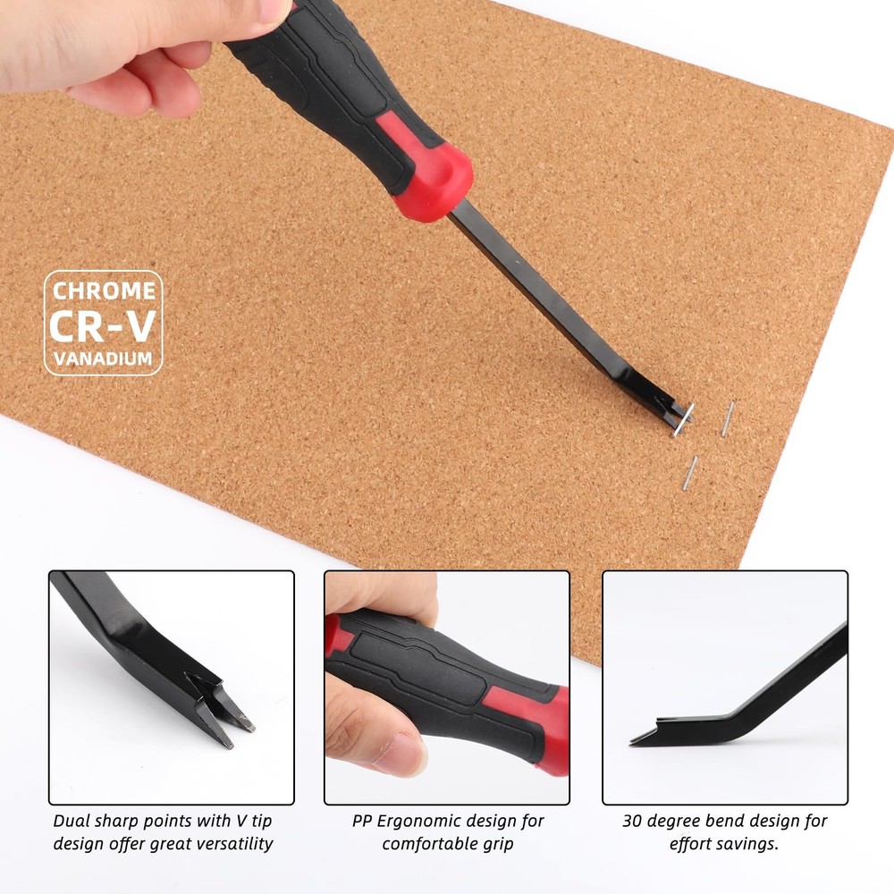 Heavy Duty Staple Remover Tool,Upholstery Stapler Puller Lifter, Tack Puller ...