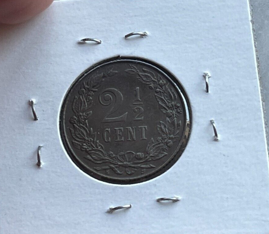 1905 Netherlands 2 1/2 Cents