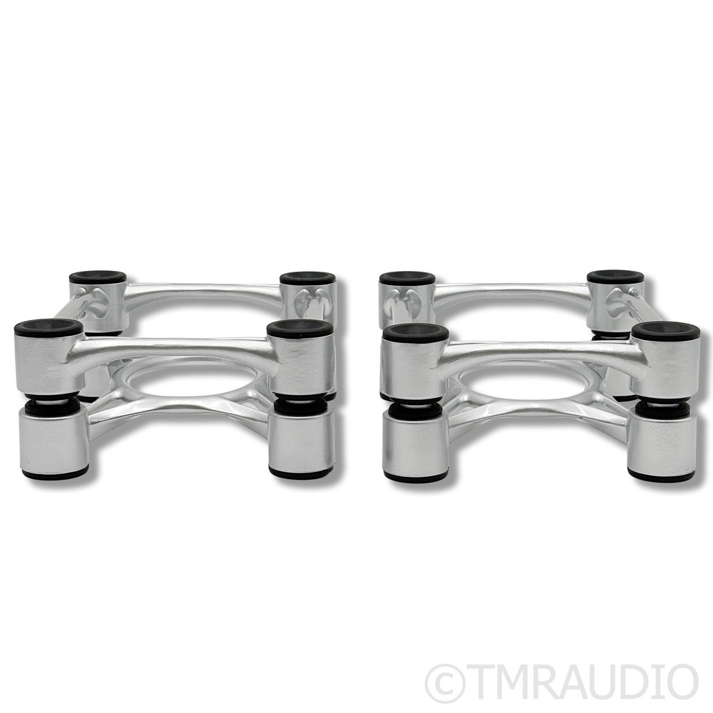 IsoAcoustics Aperta Isolation Stands; Silver Pair