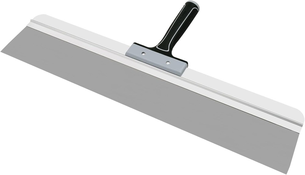 Long drywall taping knife for smoothing