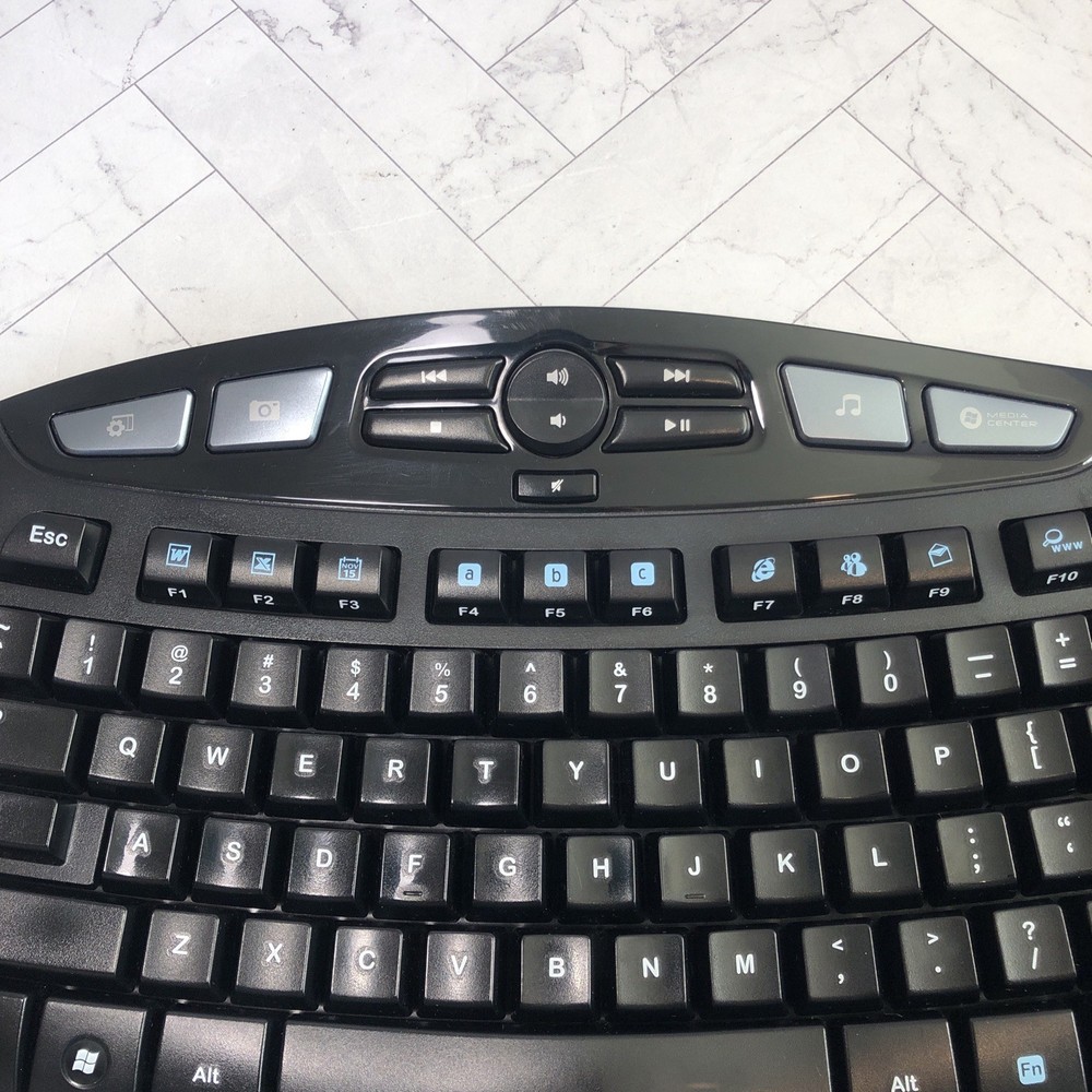 Logitech Wave Keyboard and Mouse Combo Y-RCP140 w Receiver Dongle
