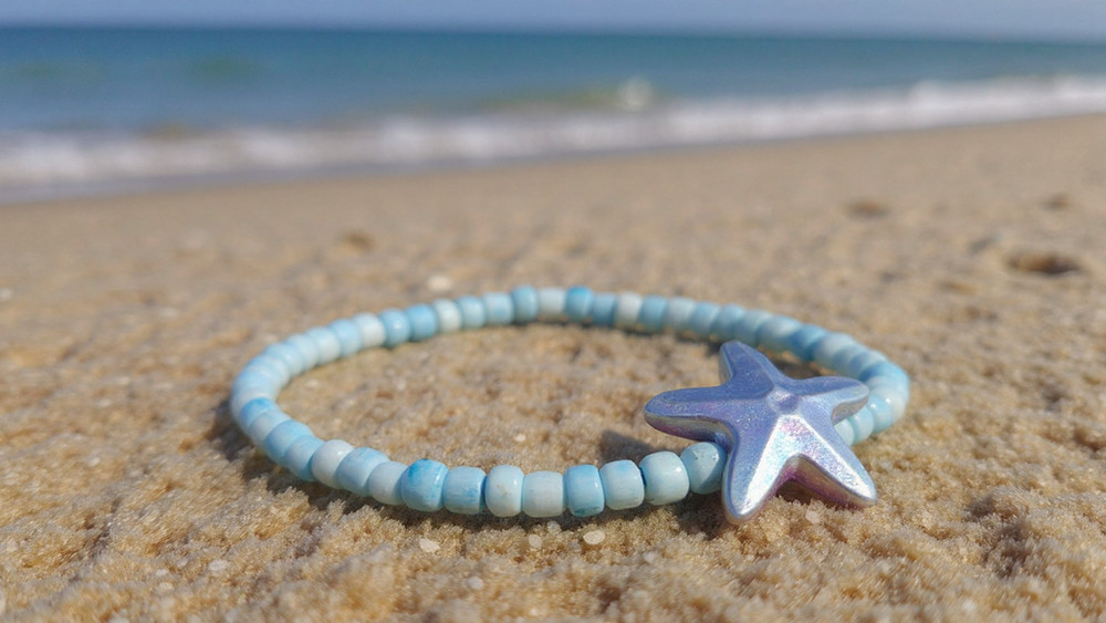 Powder Blue Starfish (Random 3) Bracelet
