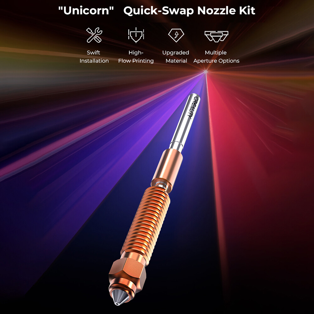 Quick-Swap 3D Printer Nozzle Kit, Nozzles Copper Alloy for K1C/Ender-3 V3/Plus