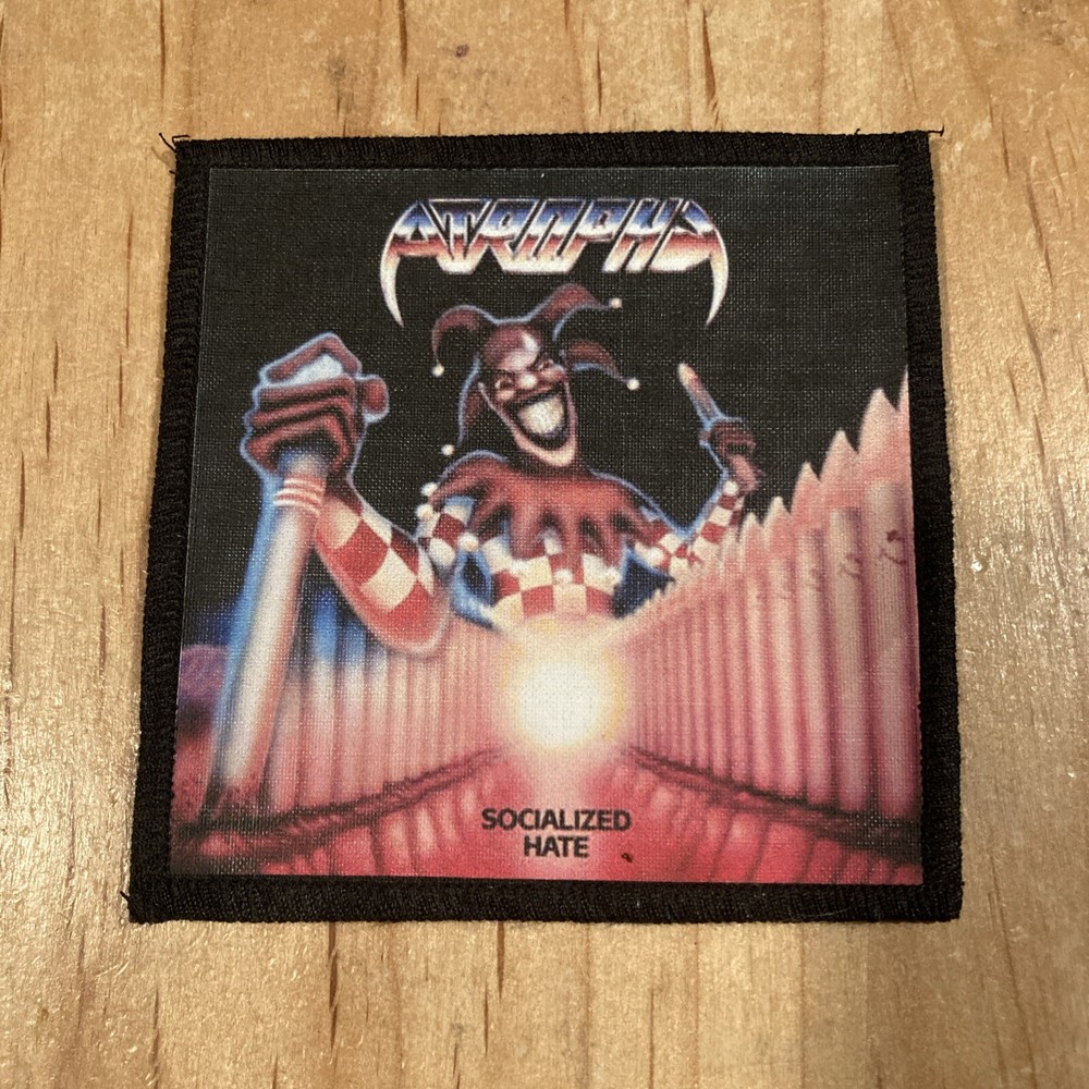 Atrophy Socialized Hate 4X4" Patch unworn vio-lence forbidden evildead xentrix