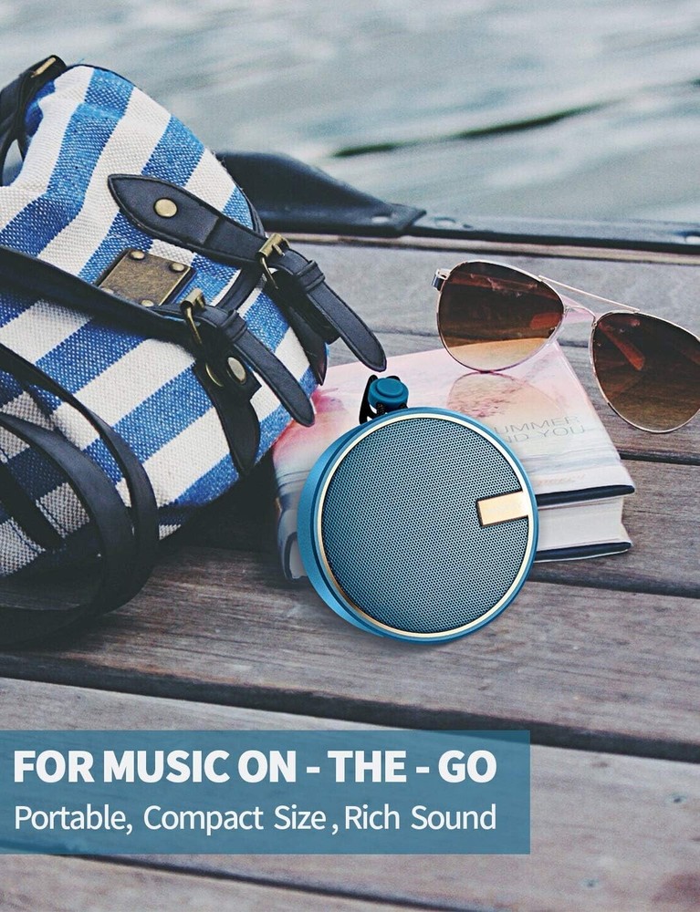 Compact Shockproof Bluetooth Speaker - Immersive Sound for Outdoor Adventures