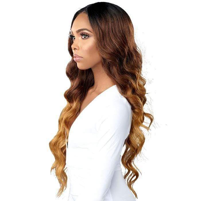 SENSATIONNEL BUTTA LACE HUMAN HAIR BLEND HD LACE FRONT WIG - OCEAN WAVE 30