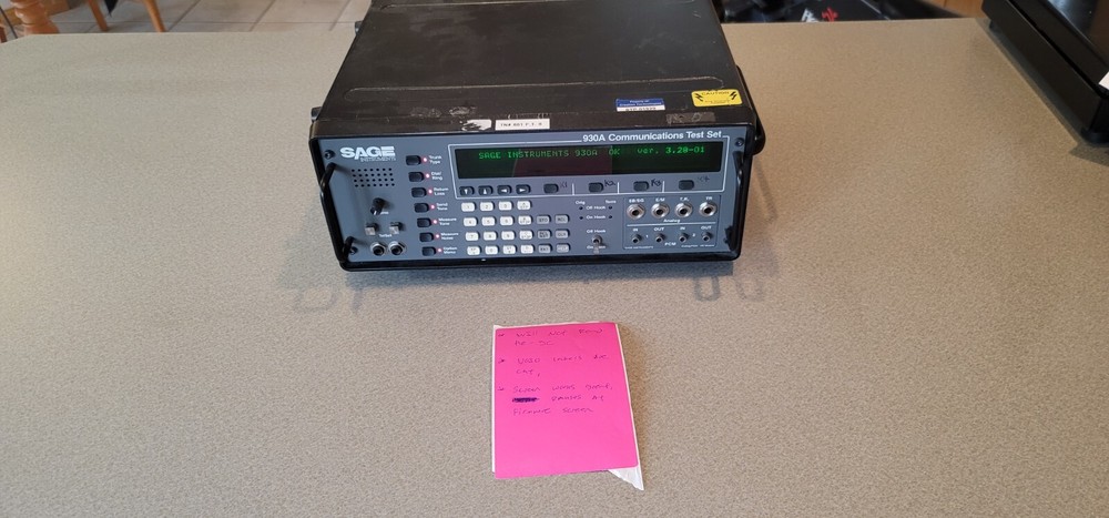 Sage Instruments 930A Communications Test Set *untested*