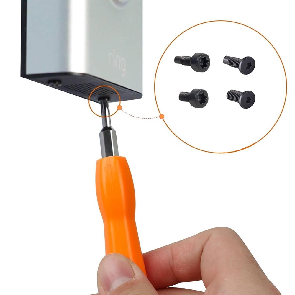 Doorbell Screws, Replacement Various lengths, Security Torx head, BLACK