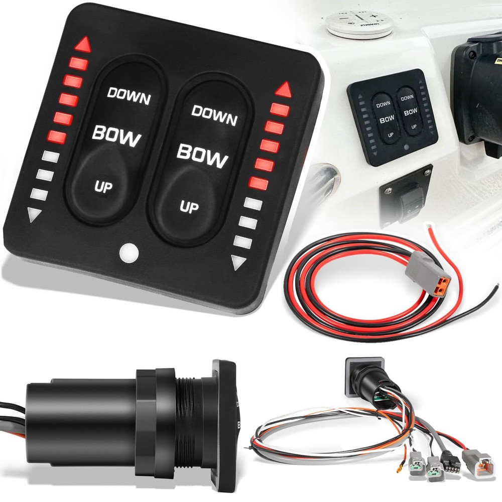 Replace for Lenco 15170-001 LED Indicator Integrated Tactile Trim Tab Switch Kit