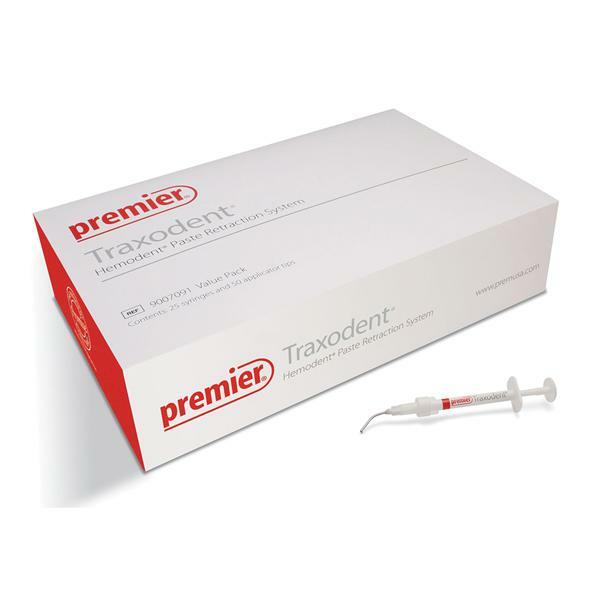 Premier Traxodent Hemodent Paste Retraction System Value 25 / PK