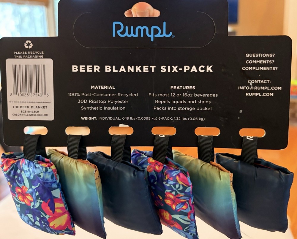Rumpl Beer blanket / Bevy Sack Six Pack