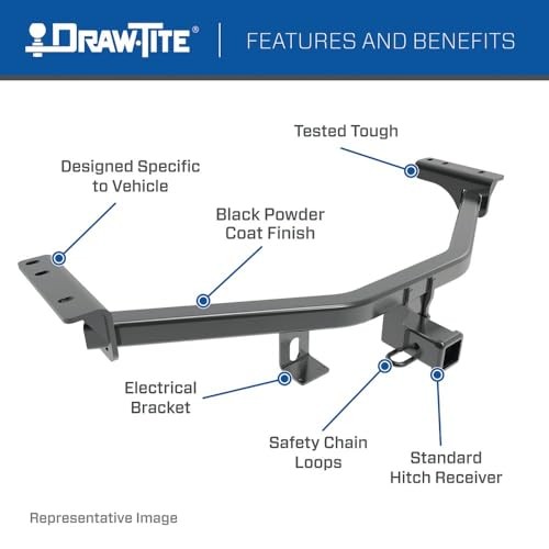 75600 Max-Frame Class III 2" Receiver Hitch , Black