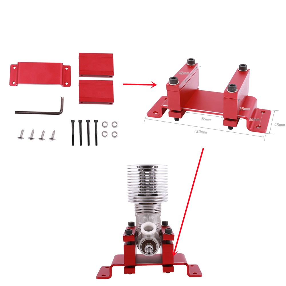 RC Model Airplane Engine Test Bench Fixed Platform Base Kit For Mayatech CNCRC F