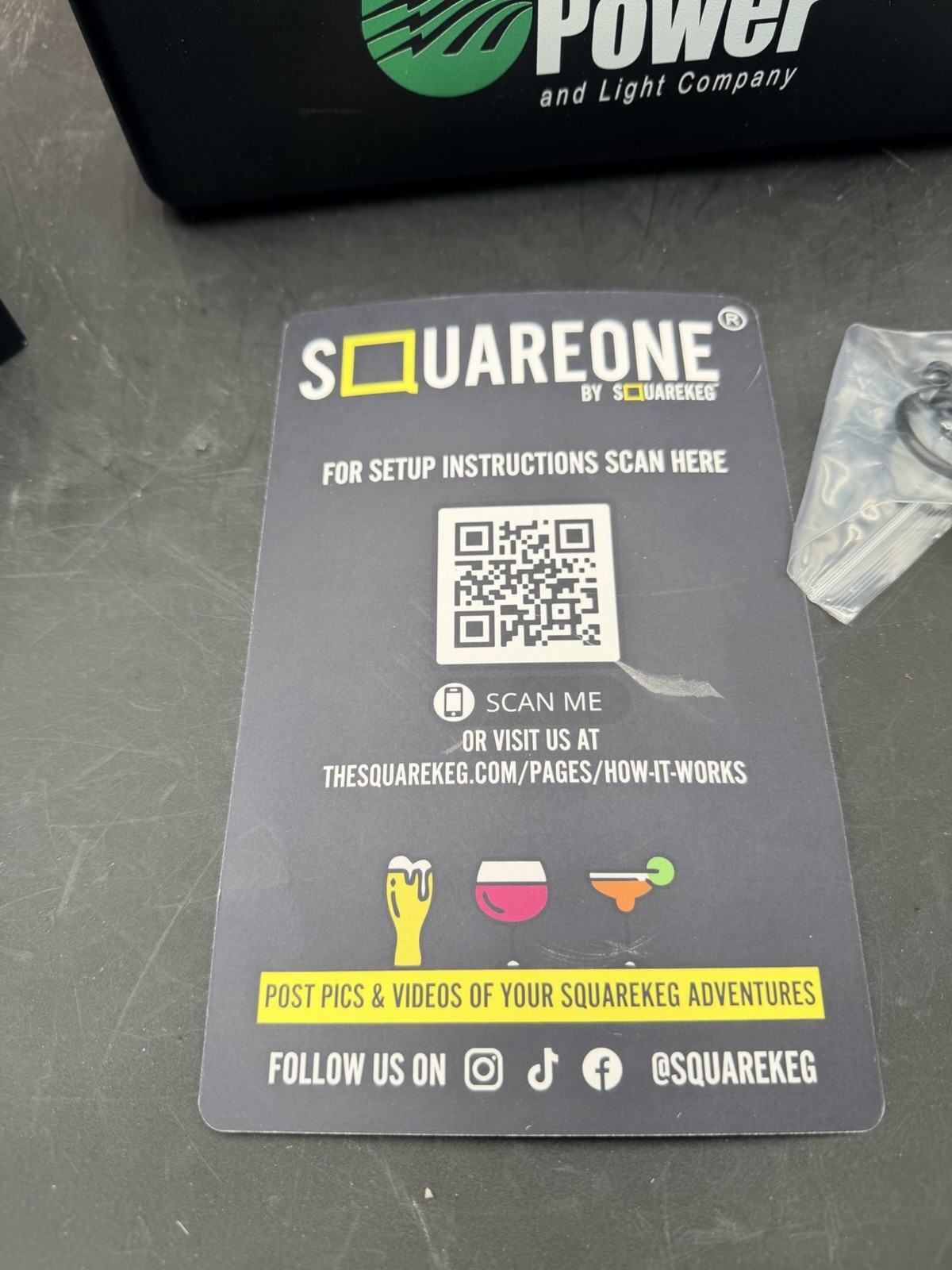 Square One (SquareKeg) Mini Keg Stainless Steel Keg Tap Complete System Black