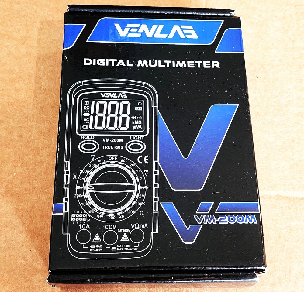New Venlab Digital Multimeter, Model VM-200M In Original Box