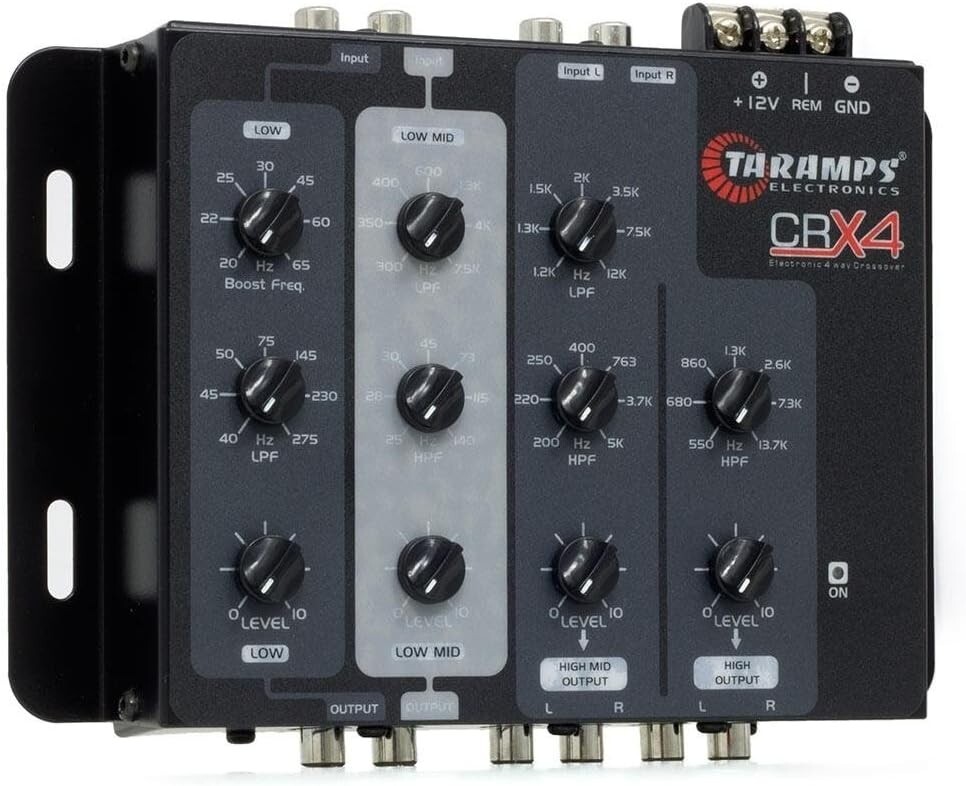 Lightweight Taramps Car Audio Processor - 4 Way Crossover with Wireless Control=