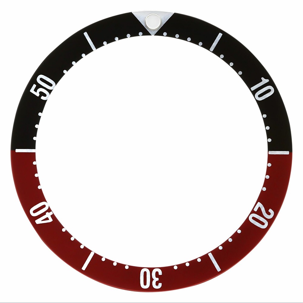 BEZEL INSERT FOR TAG HEUER PROFESSIONAL WATCH 2000 BLACK/RED FLAT
