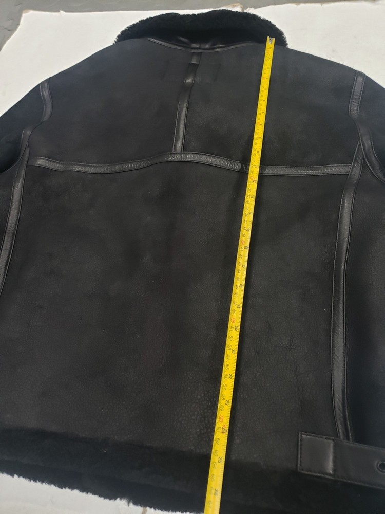 Banana Republic shearling aviator jacket -Medium - Black - MEN - NEW
