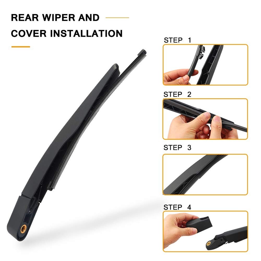 Rear Wiper Blade Arm Replacement Back Windshield Ford Explorer Escape Set