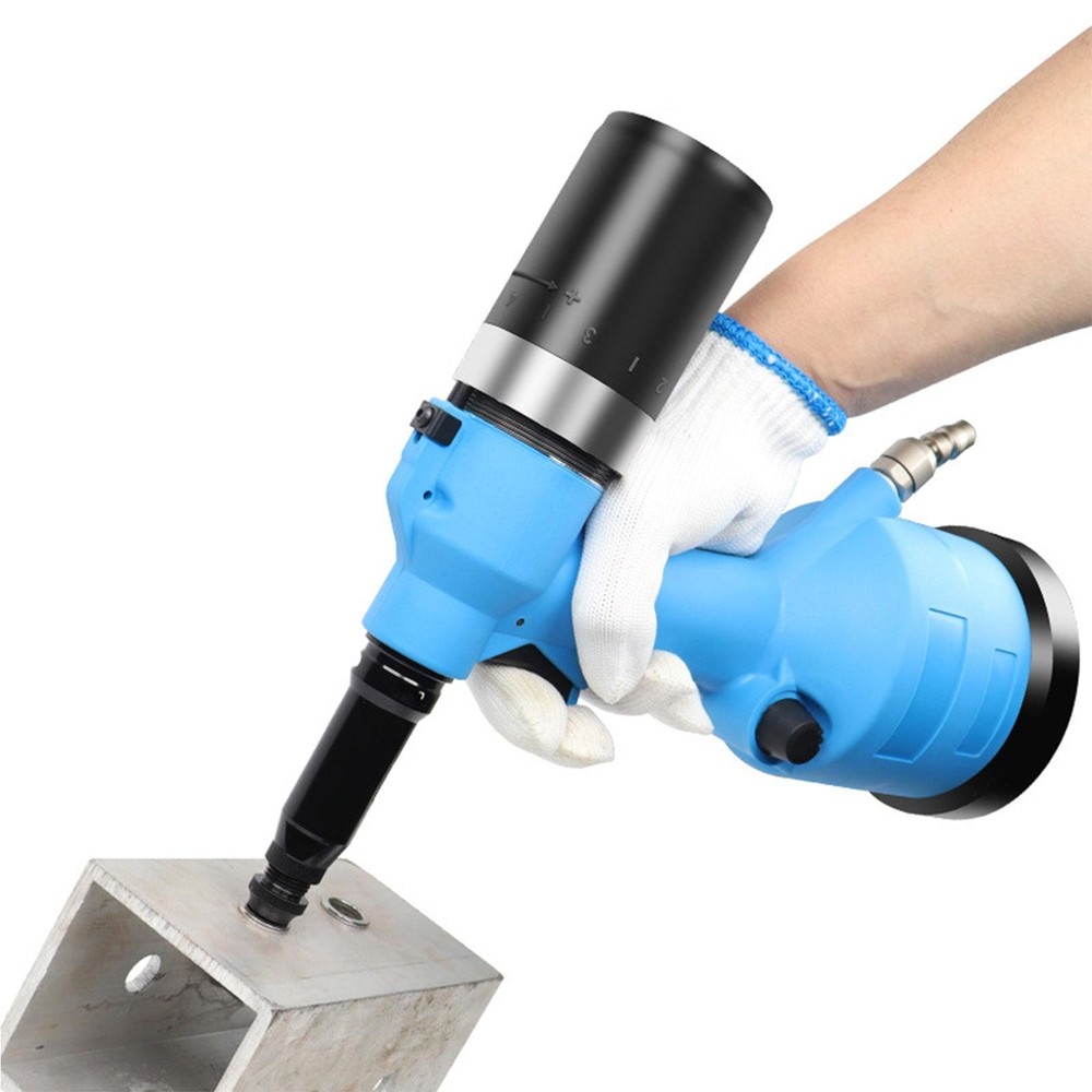 7Pcs Air Hydraulic Rivet Nut Tool Air Rivet Nut Pull Setter Assembly Industrial