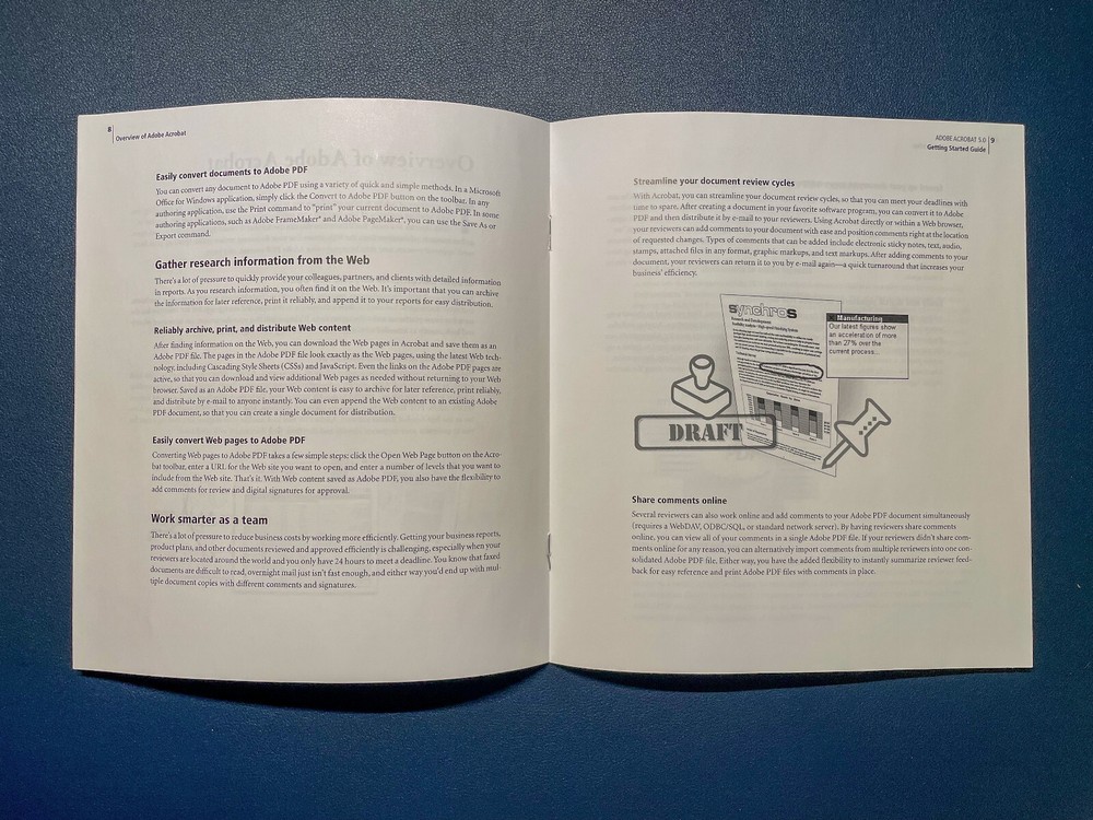 Adobe Acrobat 5.0 Education Version Apple Mac OS with Serial and Box, Complete