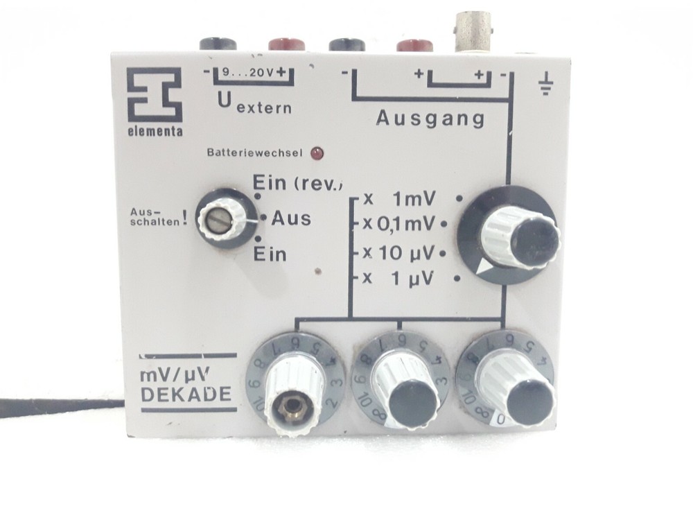 Elementa mV /µV - DEKADE IVD 1500 #NEW