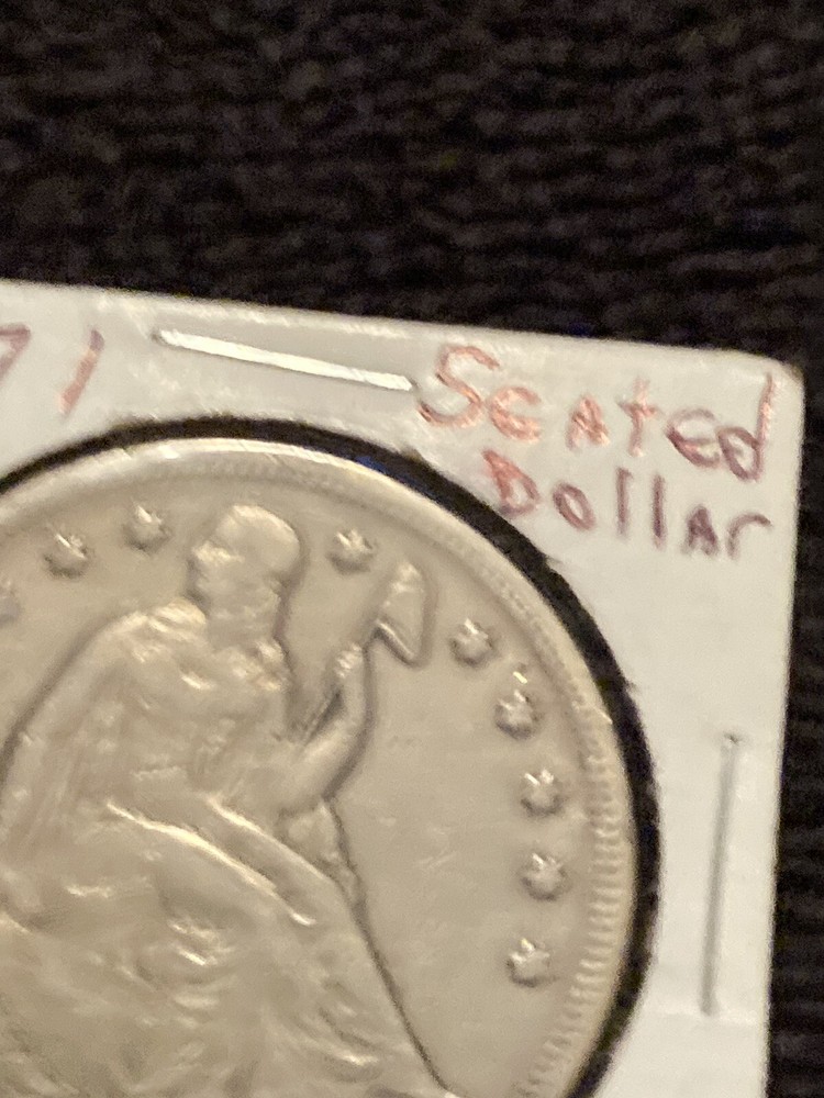 1871 seated liberty dollar