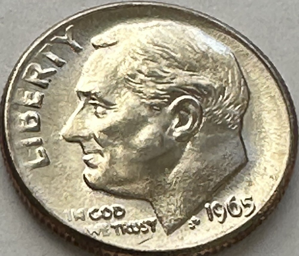 1965-P 10c Roosevelt Dimes - BU