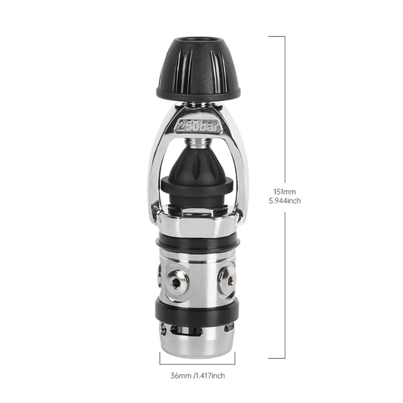 Compatibility Scubas Gear Valves Features Low Resistance Airflows Channel