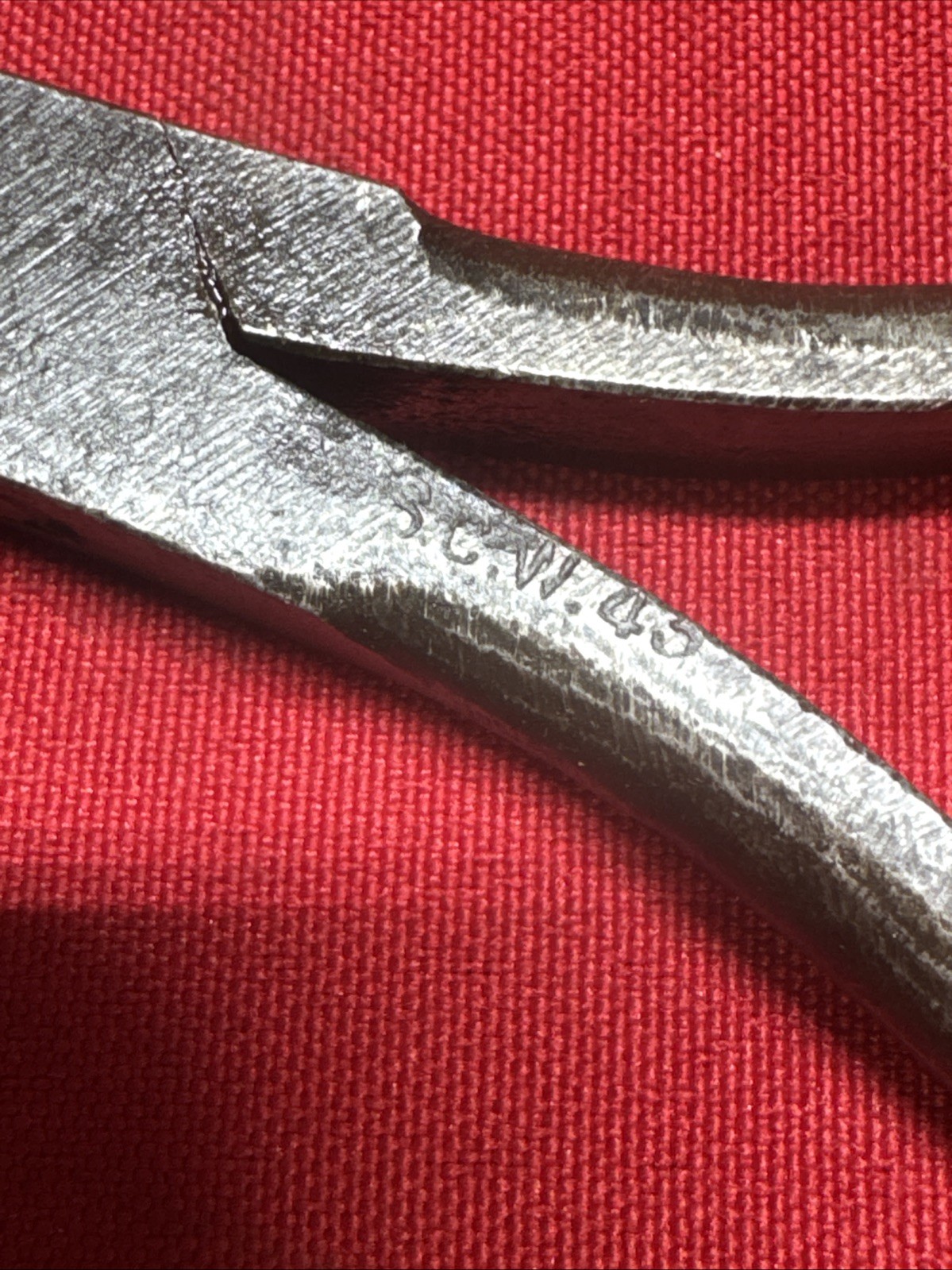 WW2 Military S.C. Williams Company Dated 1943 Round Nose 6 Inch Pliers D512