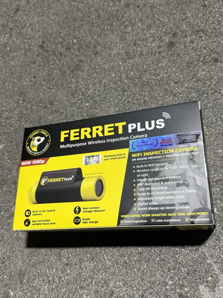 Ferret Plus CFWF50P Multipurpose Wireless Inspection Camera Waterproof New
