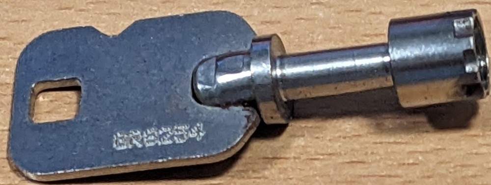 GREENWALD MONEY BOX KEY (SAME AS GW 8-166-1) CODED GR8254