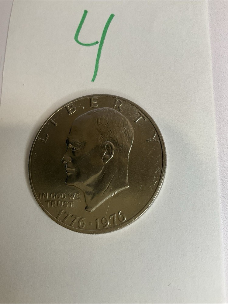 1976 Eisenhower $1 Bicentennial Type 1 Bold Lettering Clad Circulated