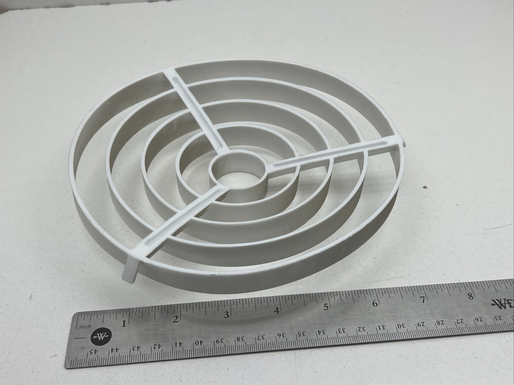 Luxo Task Lighting Fixture Plastic 5-Ring Louver Shade Lens Bulb Protector
