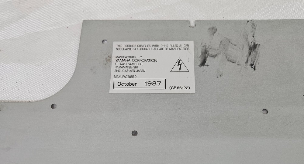 YAMAHA CDX-500U CD Player Metal BOTTOM Panel