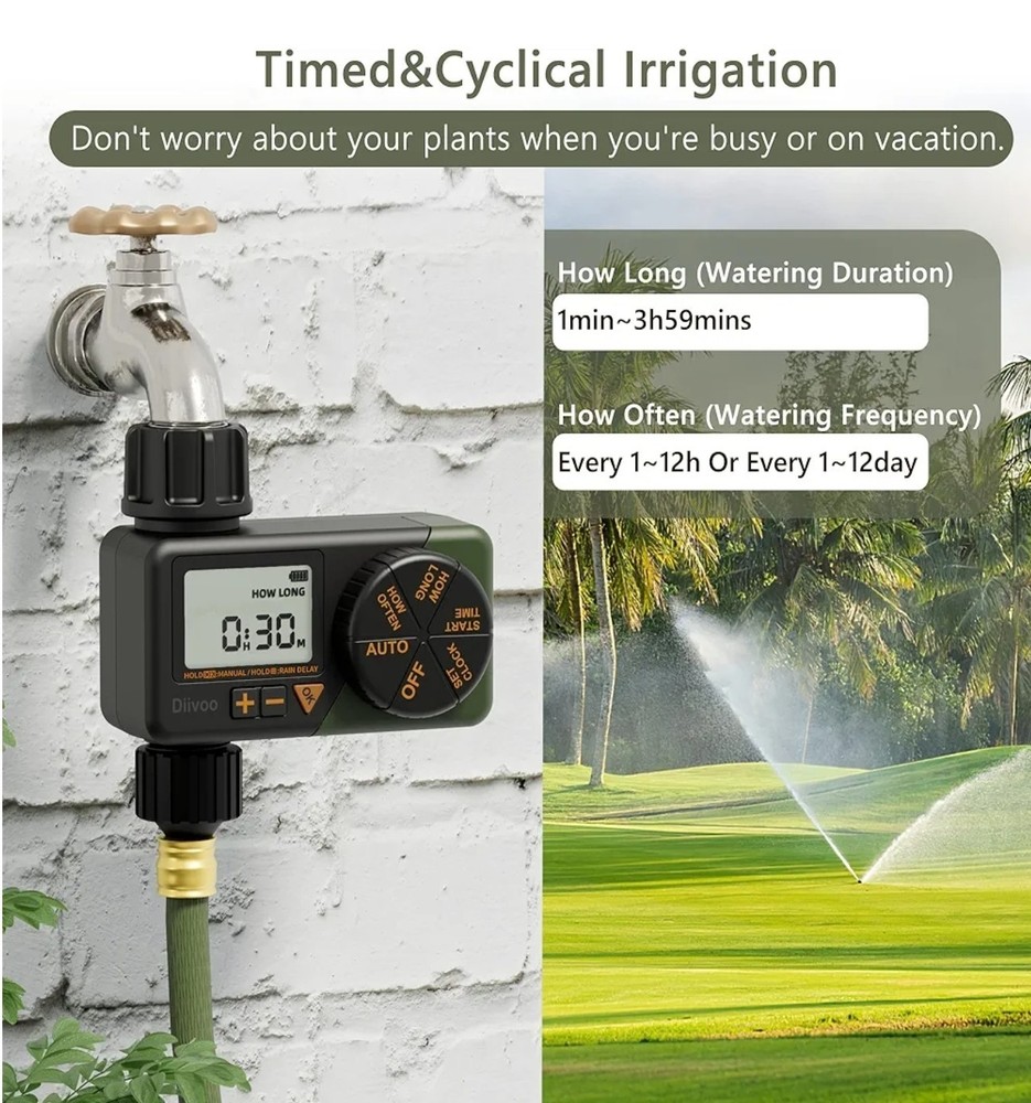 DIIVOO WT-06 Water Sprinkler Timer