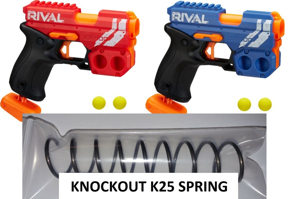 K25 Spring for Nerf Rival Knockout Blaster High Powered K 25 Coil Spring Mod!