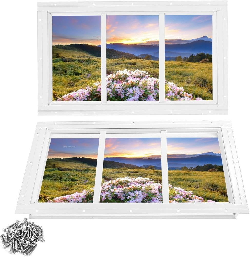 Flush Mount 10x18 Inch Shed Windows 2 Pack - Safe and Stylish Solution