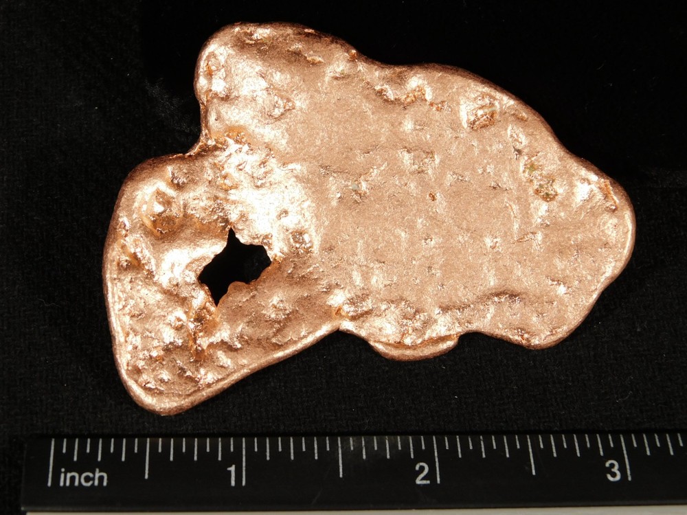 Larger! Super Heavy Solid COPPER NUGGET or Native Copper Float Michigan 99.8gr