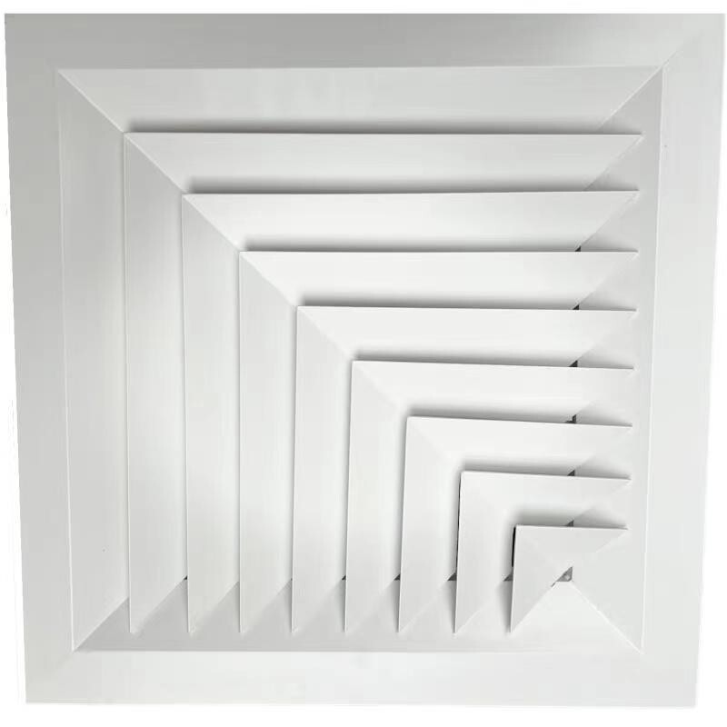 DUCT SQUARE 2 WAY LAY-IN CELILING AIR DIFFUSER WITH ADAPTER LD2C-450/300x250