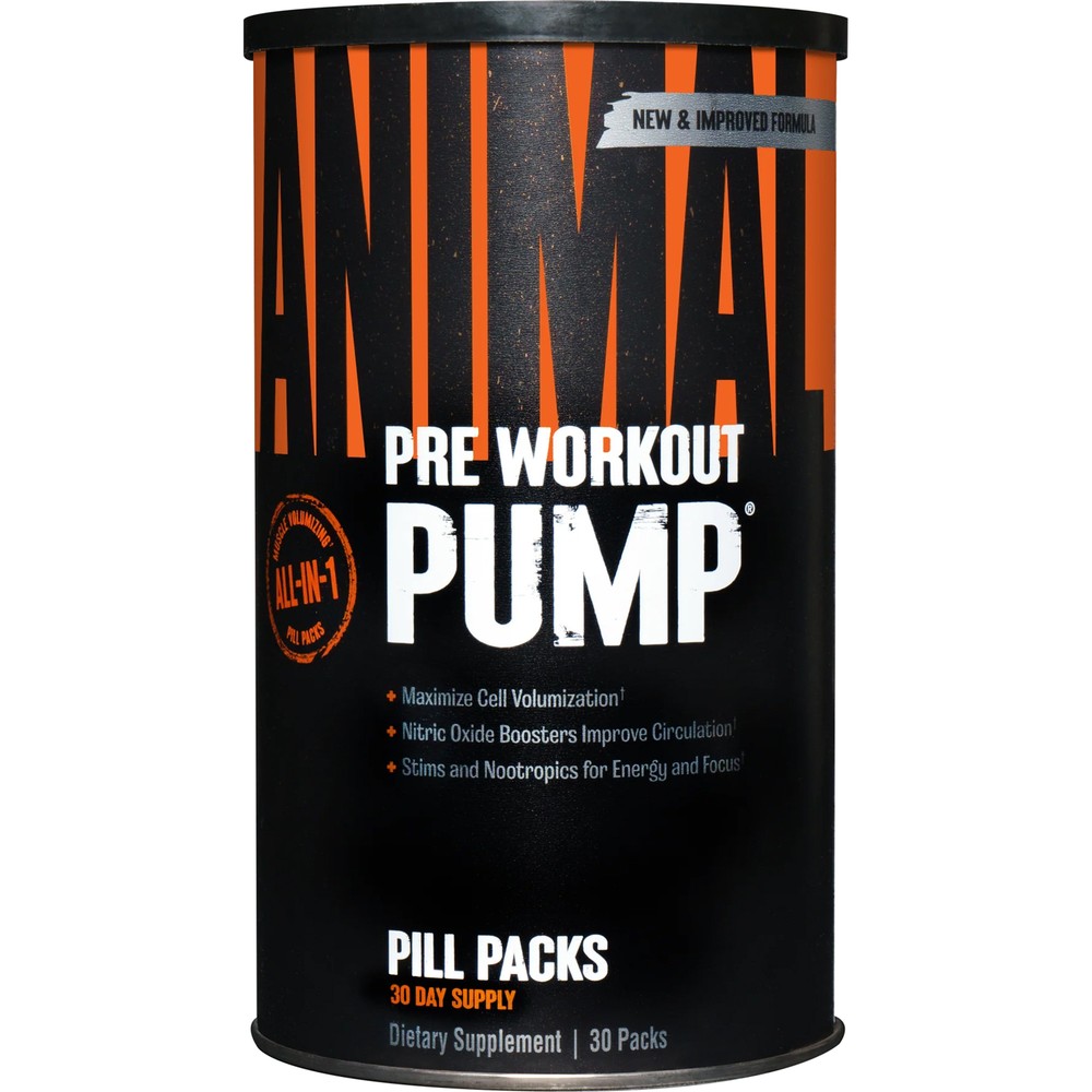 Universal Nutrition Animal Pump - 30 Packs - Preworkout Volumizing Stack