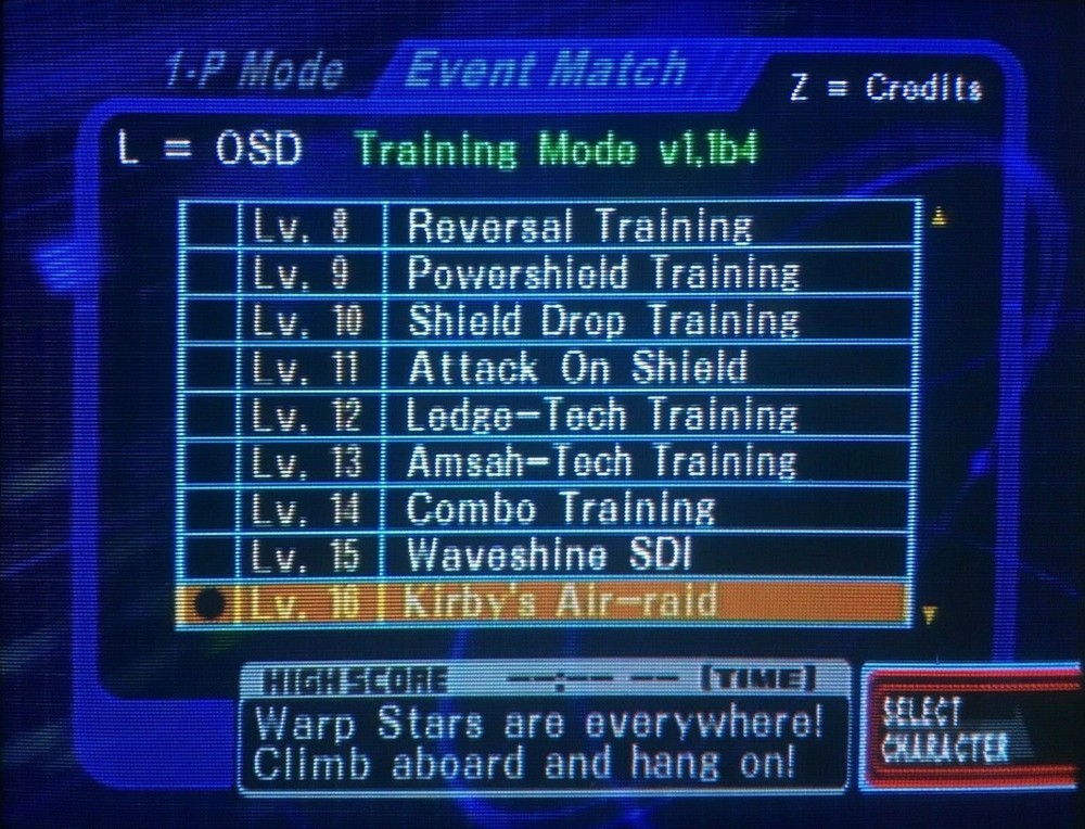Super Smash Bros Melee UnclePunch Training Mode Memory Card v1.1