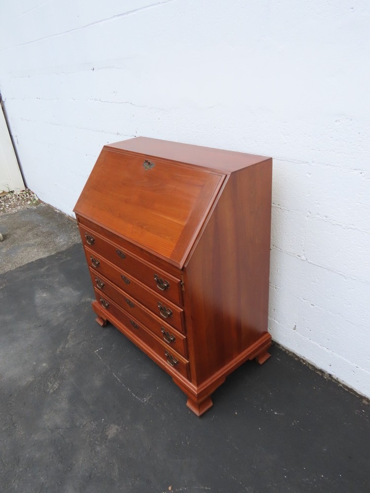 Maddox 1940s Solid Cherry Large Secretary Desk 6393