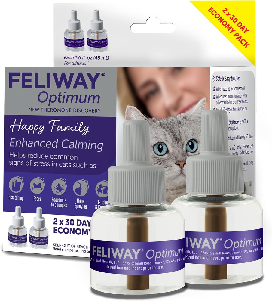 Optimum, Enhanced Calming Pheromone 30-Day Refill – 2 Pack