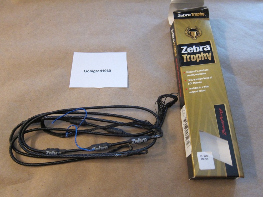 New Mathews Halon 61 5/8" String Bowstring Zebra Trophy Black Archery