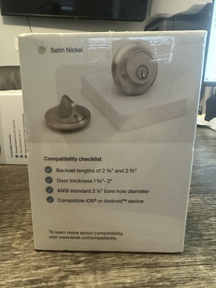 2 Two pack Level Lock Keyed Entry Smart Door Lock - Satin Nickel
