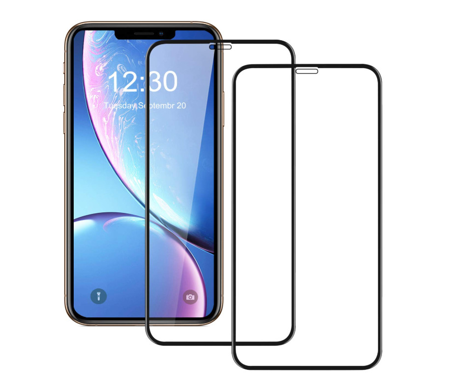 2PACK iPhone 11 /11 Pro Max 2019 Full Coverage Tempered Glass Screen Protector