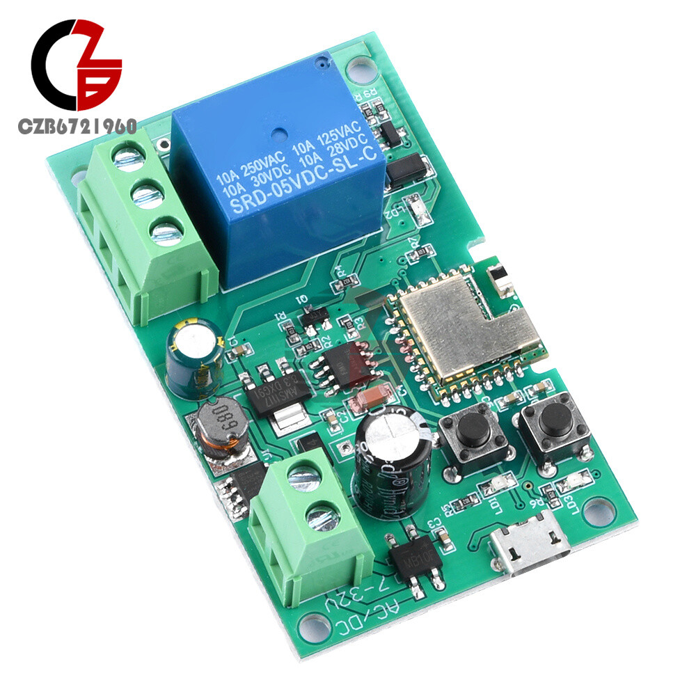 DC 5-12V Self-locking WiFi Wireless Smart Switch Home Relay Module