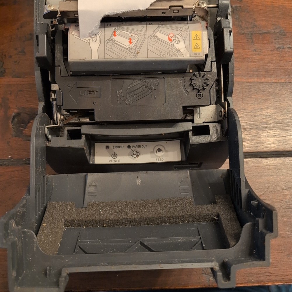 Epson TM-U220B POS Dot Matrix Receipt Printer Ethernet Network W/Power Adapter