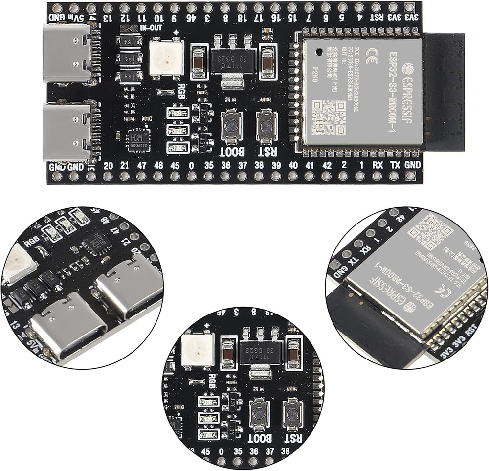 2PCS Esp32-S3-Devkitc-1-N16R8 ESP32-S3 Development Board Wi-Fi + BLE MCU Module